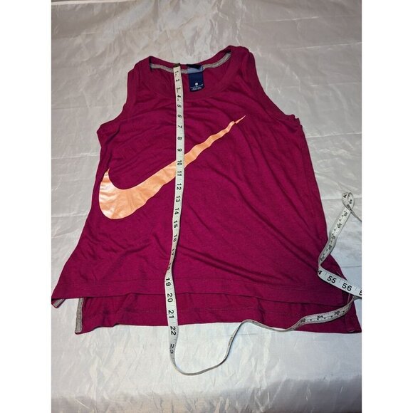 Nike Dri -Fit Magenta Swoosh Racerback Tank Top Size Small - Picture 9 of 10